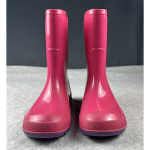 Girls Rain Boots Pink Size 13-1 Waterproof Mid Calf Canada Purple Bottom